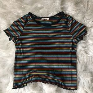 Striped crop top
